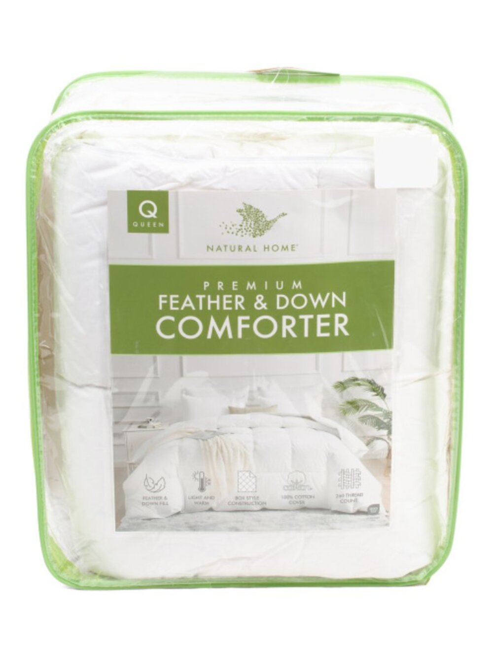 NATURAL HOME 260tc Feather And Down Fill Luxury Comforter
